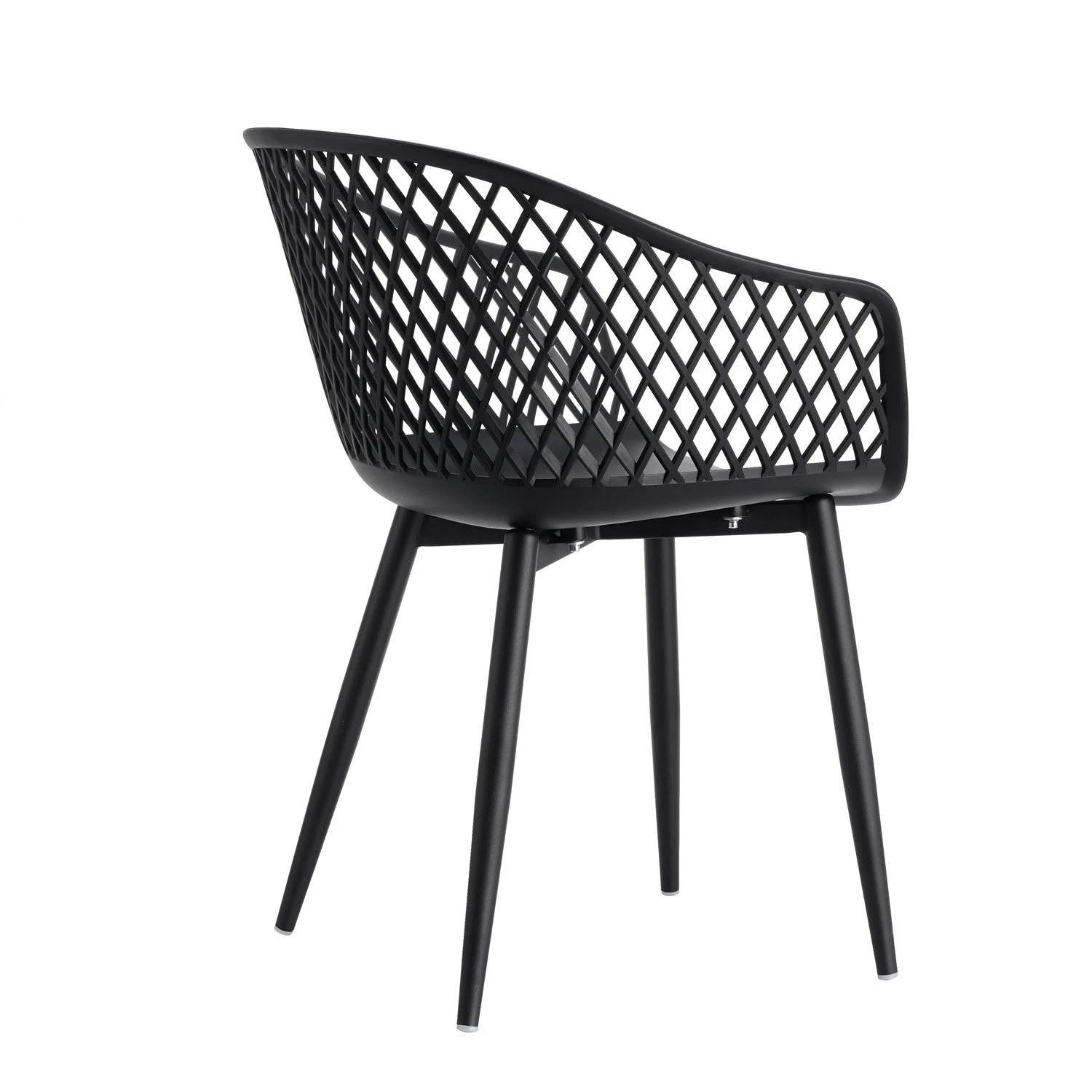 Tuinstoel WEBBING Zwart 3 Tuinstoel WEBBING Zwart - Afbeelding 3